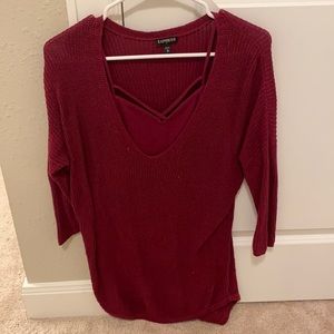 express sweater with under shirt
